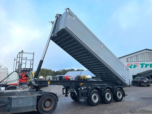 Savivartis puspriekabė SCHMITZ CARGOBULL 25m³ Alu Kippauflieger / Unfallschaden