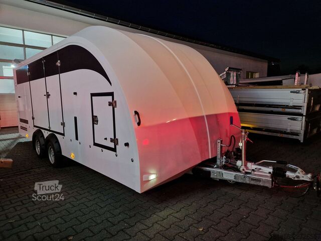 Transporter samochodowy Brian James Trailers Race Transporter 5 weiß ab Lager verfügbar