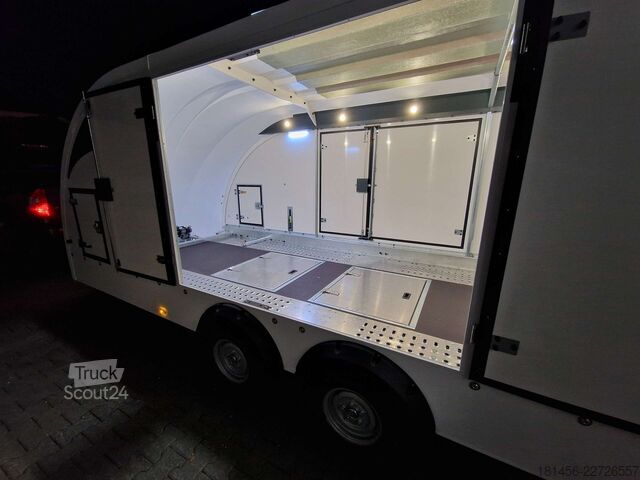 Transporter samochodowy Brian James Trailers Race Transporter 5 weiß ab Lager verfügbar