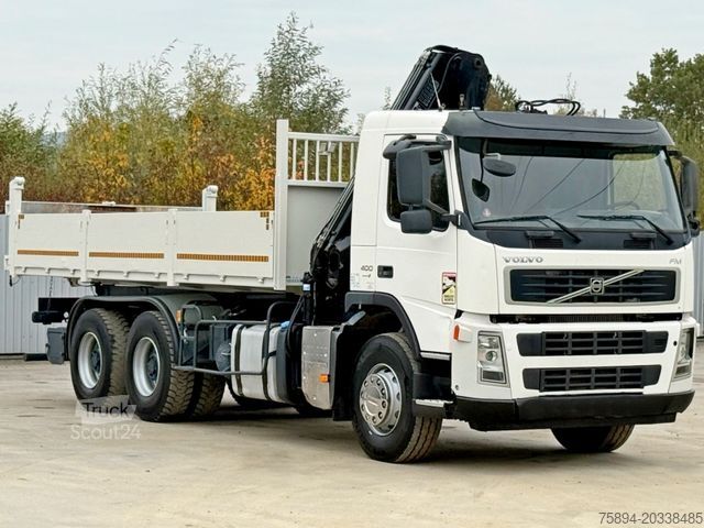 Auto-dizalica montirana na kamionu VOLVO FM 400 Kipper 6,20m * HIAB 144 B-3 HIDUO* 6x4