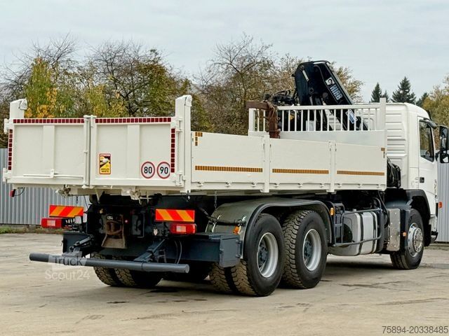 Auto-dizalica montirana na kamionu VOLVO FM 400 Kipper 6,20m * HIAB 144 B-3 HIDUO* 6x4