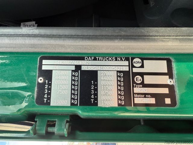 Autocarro con cassone fisso DAF XF 440 SC Staplerhalter Lift/Lenk L8,45m TÜV neu