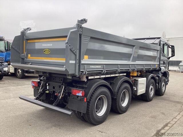 Camion à trois côtés basculants MAN TGS 35.480 8x4 BB Trigenius Meiller Bord