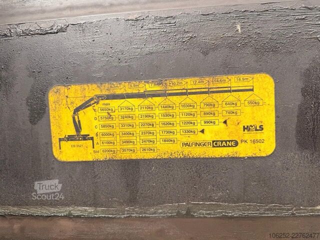  Renault 370 DCI 6x4 + CRANE PALFINGER PK16502 + RADIO -...