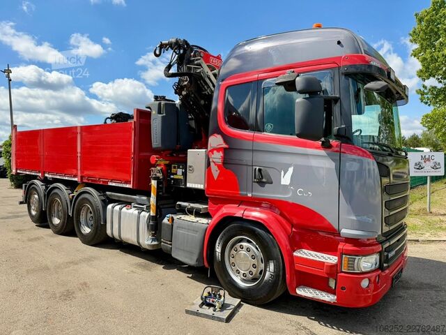  Scania G490 8x4 TRIDEM PRITSCHE + KRAN FASSI F275A.2.2...