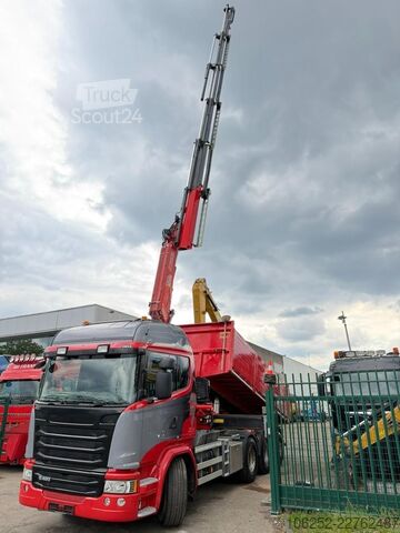  Scania G490 8x4 TRIDEM PRITSCHE + KRAN FASSI F275A.2.2...