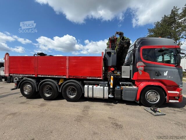  Scania G490 8x4 TRIDEM PRITSCHE + KRAN FASSI F275A.2.2...