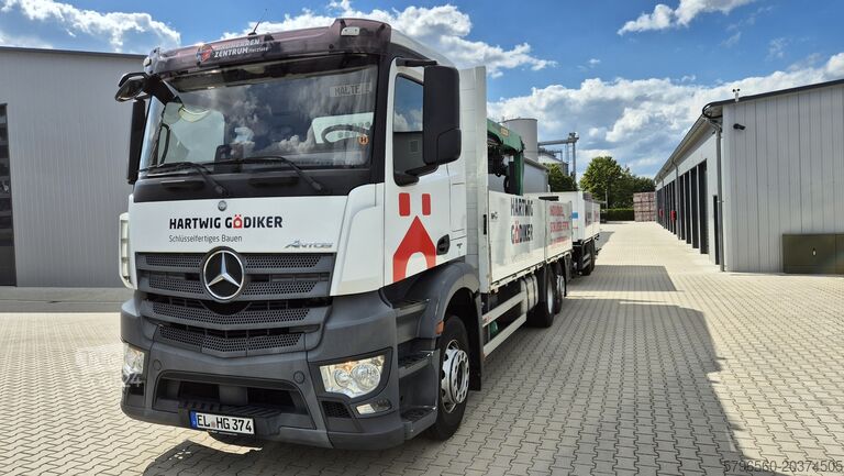 Ciężarówka z platformą (otwarta) Mercedes-Benz Antos 2540L mit PK 20.501L Tec3