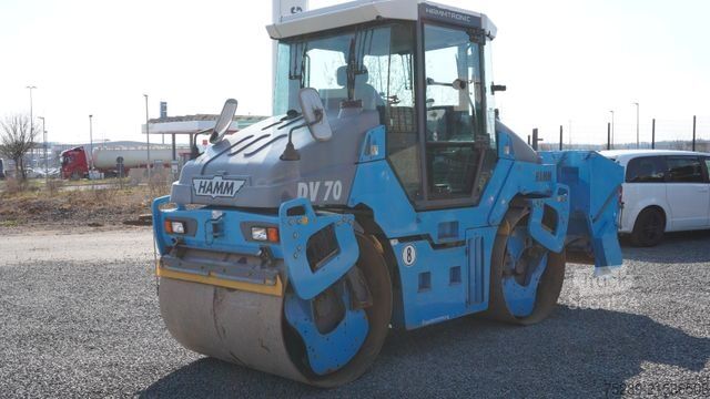 Viengubo būgno volas HAMM DV 70 VV Walze Tandemwalze Splittstreuer
