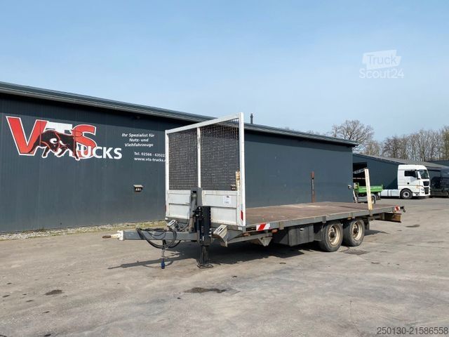Trailer with working platform BLOMENRÖHR 2.Achs Tandem Anhänger mit BDF-System
