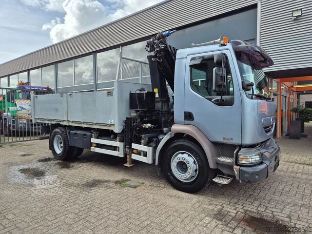 Basculantă cu macara Renault Midlum 270 DCI/ 12 TM Krane Remote/ Kipper