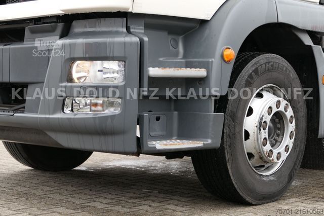 Flatbed truck with tarp MAN TGM 18.320 Pritsche Plane Kamera LBW Euro 6