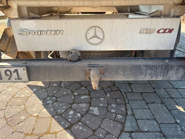 Fourgon benne basculante MERCEDES-BENZ Sprinter 516 CDI, Meiller 3-Seitenkipper, AHK