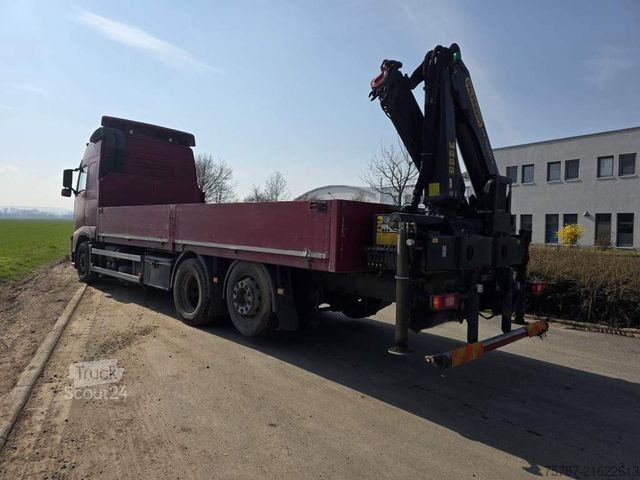 Plato nákladné auto VOLVO FH 460 Globe Baustoffpritsche mit Kran Palfinger
