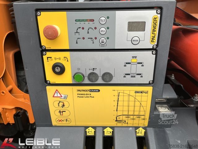 Three-sided tipper truck MAN TGL 12.220 4x2BB*Palfinger PK9002*Seilwinde*