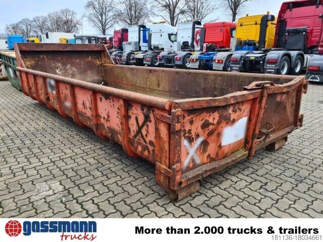 Roll-off konteyneri  Alustahl S 20 D Abrollcontainer mit Flügeltür