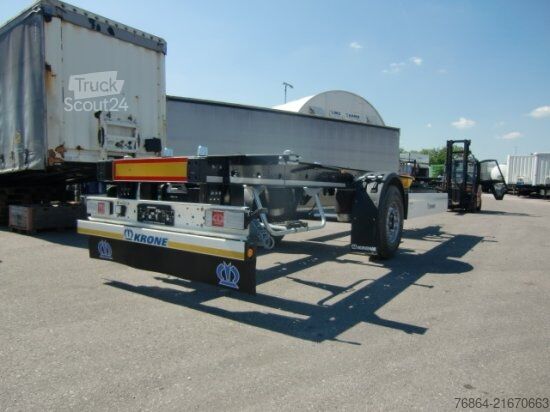 Priklopnik z menjalnim šasijem KRONE 1-ACHS LAFETTE KRONE ACHSE, HECKABSTüTZUNG,