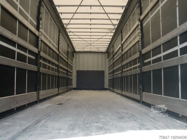 Aanhangwagen met dieplader & dekzeil Krone SDP 27 Liftachse