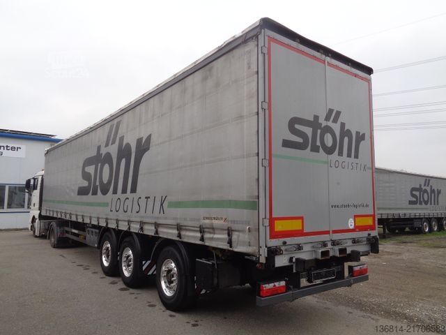 Auflieger mit Pritsche & Plane SCHWARZMÜLLER J-Serie Staplerhalterung Lift- + Lenkachse