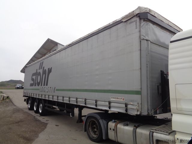 Auflieger mit Pritsche & Plane SCHWARZMÜLLER J-Serie Staplerhalterung Lift- + Lenkachse