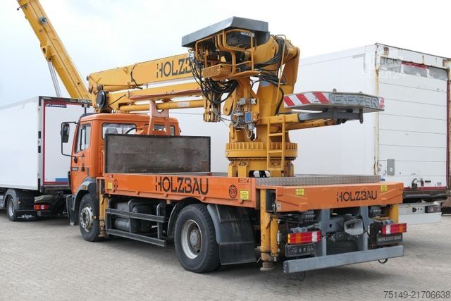 Кран, змонтований на вантажівці MERCEDES-BENZ 1824 4x2, Effer 39000BL 2S, 29m, Funk, Seilwinde