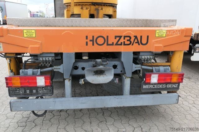 Кран, змонтований на вантажівці MERCEDES-BENZ 1824 4x2, Effer 39000BL 2S, 29m, Funk, Seilwinde