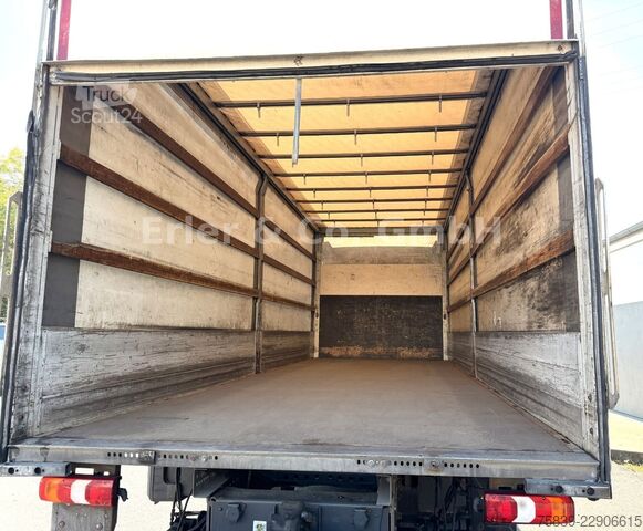 Platós teherautó ponyvával MERCEDES-BENZ 1324 Atego3, LBW, Klima, Standhzg., 6 Zylinder