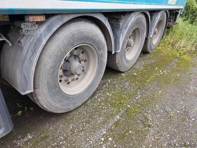 Náves s pohyblivou podlahou REISCH 65 cbm Schubboden, BPW Trommel, Kornschieber
