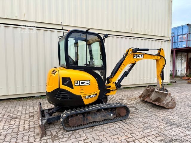 Minigraver JCB 8026 CTS / 2021 BJ / 1.933 H / 3 x Löffel