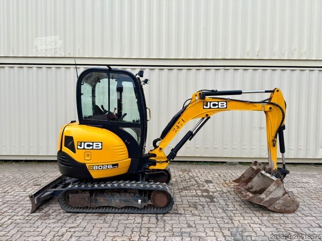 Mini-excavator JCB 8026 CTS / 2021 BJ / 1.933 H / 3 x Löffel
