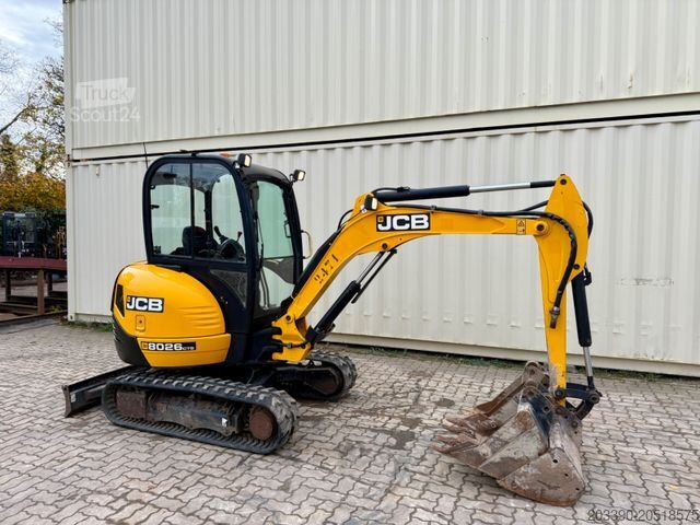 Mini-excavator JCB 8026 CTS / 2021 BJ / 1.933 H / 3 x Löffel