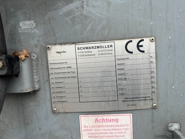 Walking floor semitrailer SCHWARZMÜLLER J-serie