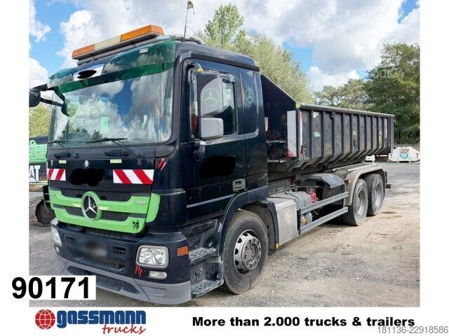Camión portacontenedores de gancho Mercedes-Benz Actros 2641 6x4, Meiller RK 20.65