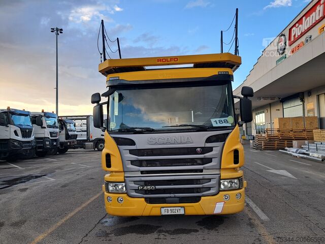 Sattelzugmaschine mit Autotransporter (Bisarca) SCANIA 18.45