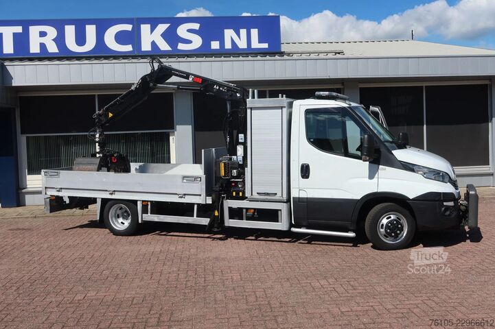 Kranbil Iveco 50C15 Openbak+ Kraan Hiab