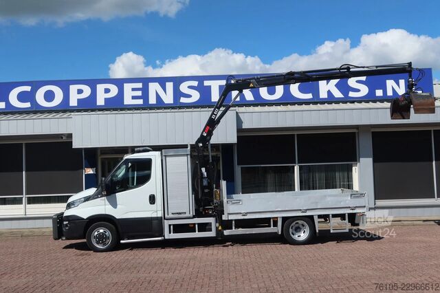 Kranbil Iveco 50C15 Openbak+ Kraan Hiab