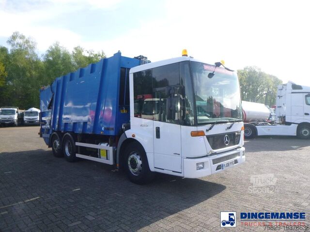Vehículo de recogida de basuras Mercedes Econic 2629 6x2 RHD Faun refuse truck