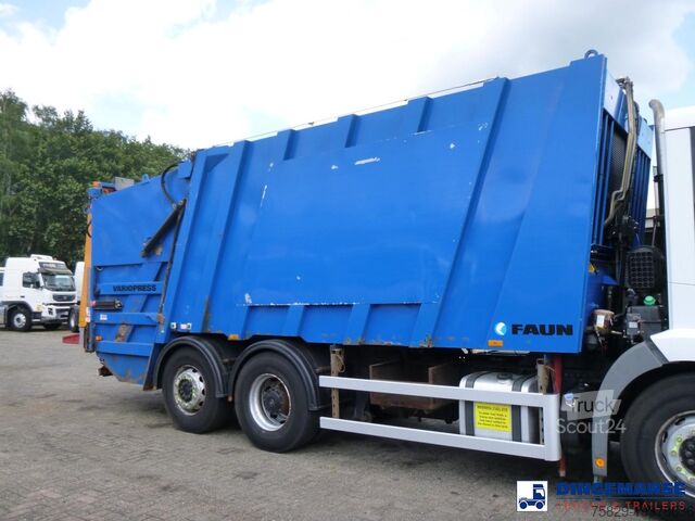 Vehículo de recogida de basuras Mercedes Econic 2629 6x2 RHD Faun refuse truck