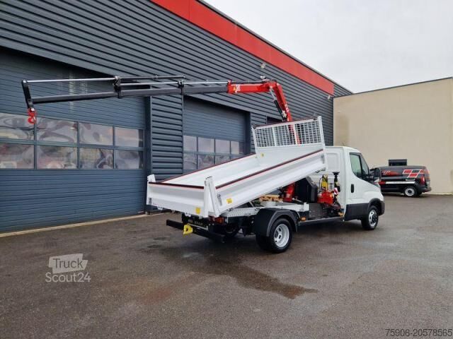 Fourgon benne basculante Iveco Daily 35-160 BENNE + GRUE