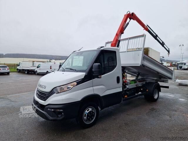 Fourgon benne basculante Iveco Daily 35-160 BENNE + GRUE