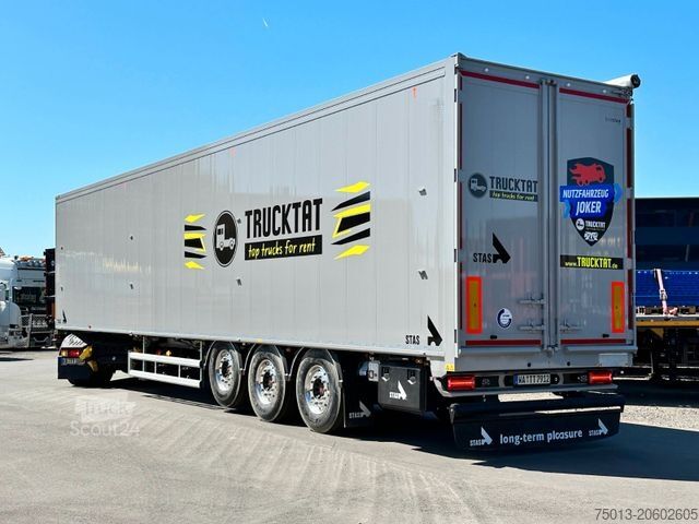 Naczepa z ruchomą podłogą STAS 91 cbm, HALLCO 10 mm, Liftachse, Zurrösen