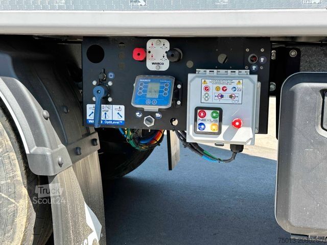 Naczepa z ruchomą podłogą STAS 91 cbm, HALLCO 10 mm, Liftachse, Zurrösen