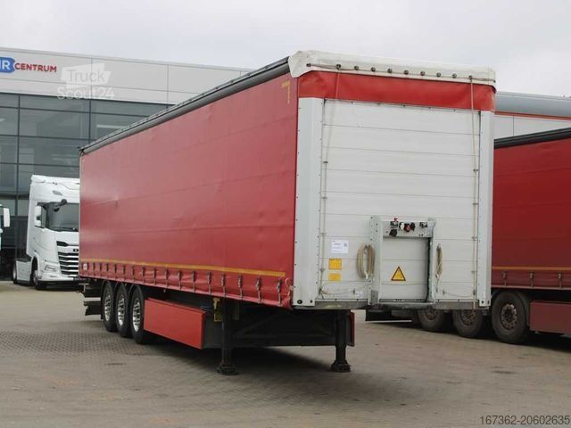 Semi-reboque aberto com lona SCHMITZ CARGOBULL SCB*s3t, 2X LIFTING AXLE, 2X PALLET BASKET