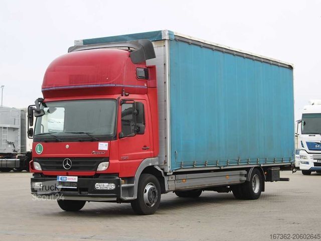 Platformas kravas automašīna ar tentu MERCEDES-BENZ ATEGO 1529 L, SLEEPING CABIN, EURO 5