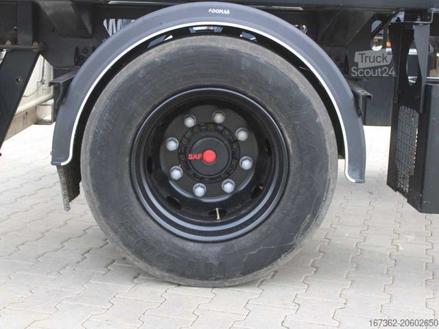 Remorque à châssis interchangeable WIELTON PS2P, AXLES SAF, PNEU 80%