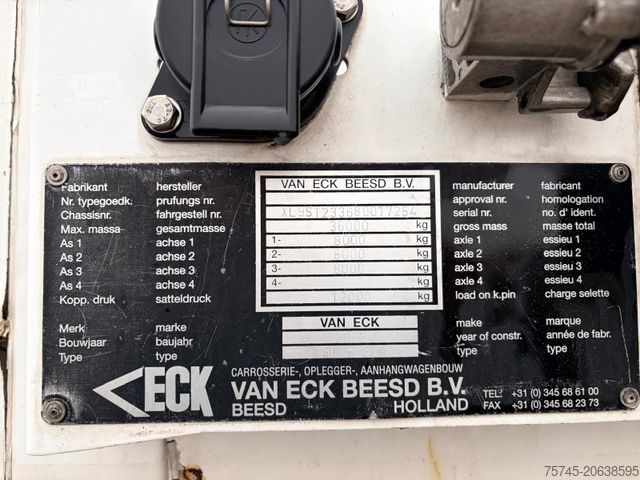 Open semitrailer with tarp  VAN_ECK