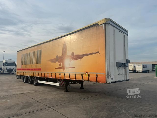 Semi-reboque aberto com lona KÄSSBOHRER MEGA * AIR CARGO * ROLLER BED * PR.+PLANE