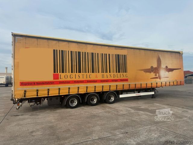 Semi-reboque aberto com lona KÄSSBOHRER MEGA * AIR CARGO * ROLLER BED * PR.+PLANE