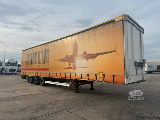 Semi-reboque aberto com lona KÄSSBOHRER MEGA * AIR CARGO * ROLLER BED * PR.+PLANE