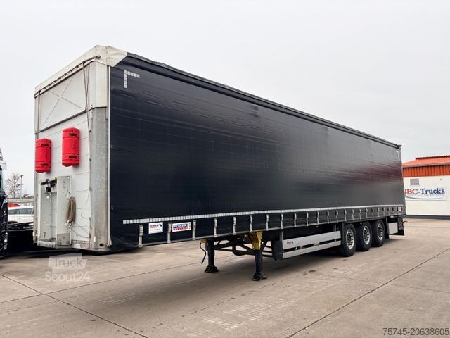 Auflieger mit Pritsche & Plane SCHMITZ CARGOBULL SCB S3T * LIFT ACHSE * POWER CURTAIN